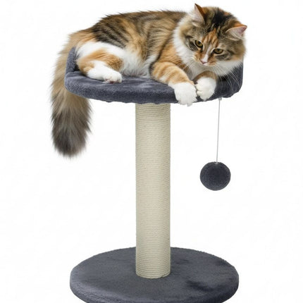 CARLA HOME Cat Tree Tower for Indoor Cats with Plush Perch, Sisal Scratching Post & Hanging Ball Toy for Kittens or Small Breeds