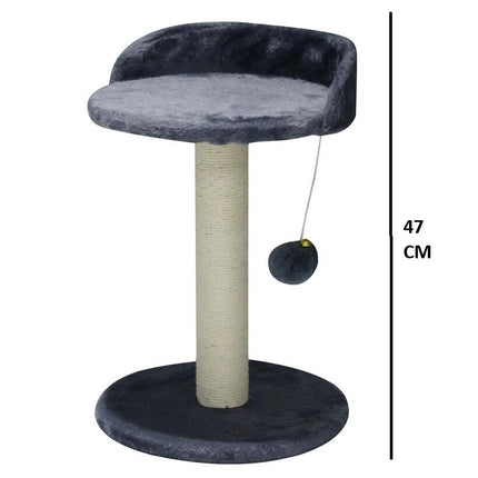 CARLA HOME Cat Tree Tower for Indoor Cats with Plush Perch, Sisal Scratching Post & Hanging Ball Toy for Kittens or Small Breeds 3