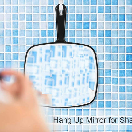 Extra Large Black Handheld Mirror with Handle (31,5 x 23 cm) 4