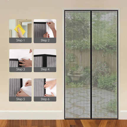 Magnetic Mosquito Net Door Screen 110x210cm 4