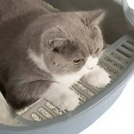 High Side Cat Litter Box with Scoop 6