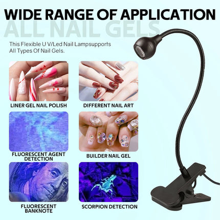 Portable UV LED Nail Lamp for Gel Polish 5
