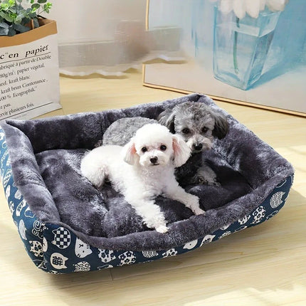 Small to Large Pet Dog Bed Sofa Mats Blue 2
