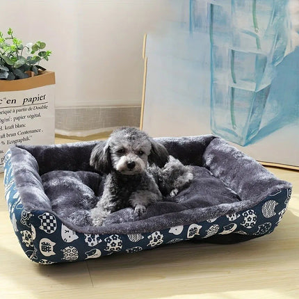 Small to Large Pet Dog Bed Sofa Mats Blue 4