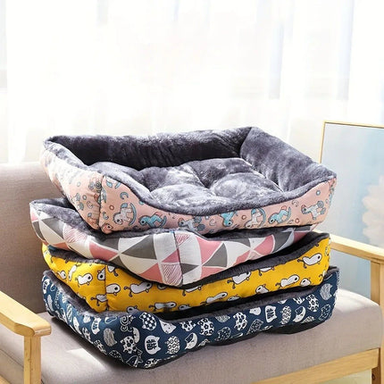 Small to Large Pet Dog Bed Sofa Mats Blue 5