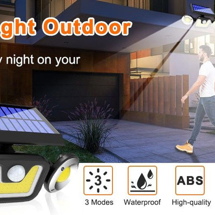 Outdoor Solar Lights with 3 Adjustable Head for Porch Garden Patio 6