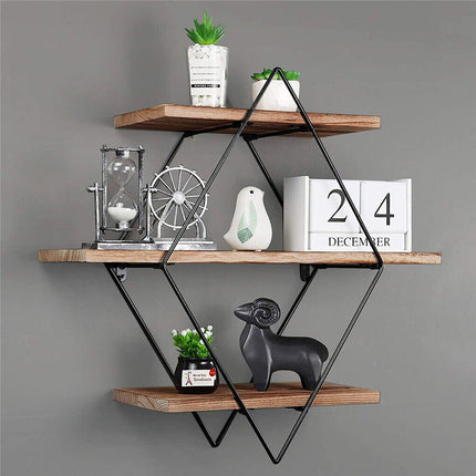 Vintage Rustic Wooden Floating Shelves 2