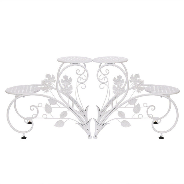 Set of 2 Plant Stand Wedding Garden Flower Shelf Rack 2