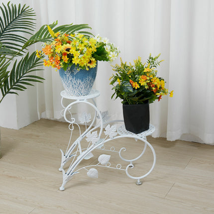 Set of 2 Plant Stand Wedding Garden Flower Shelf Rack 5