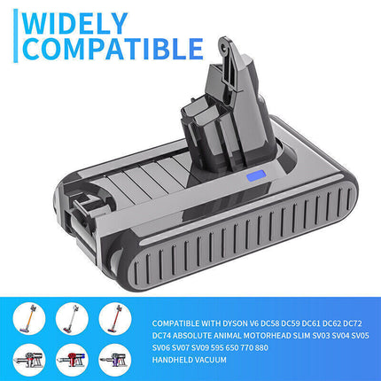 9500mAh Battery for Dyson V6 SV03 SV04 DC58 DC61 DC62 9