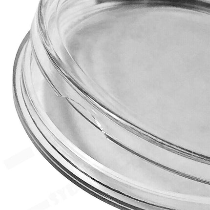 100pcs 46mm Clear Plastic Coin Holder Capsules Storage Box 9