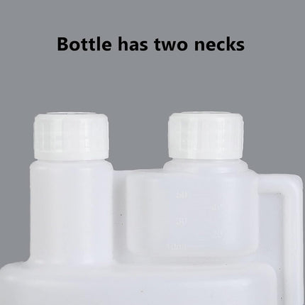 10-Pack 250ml Plastic Twin Chamber Bottles, Tamper Evident Cap 4