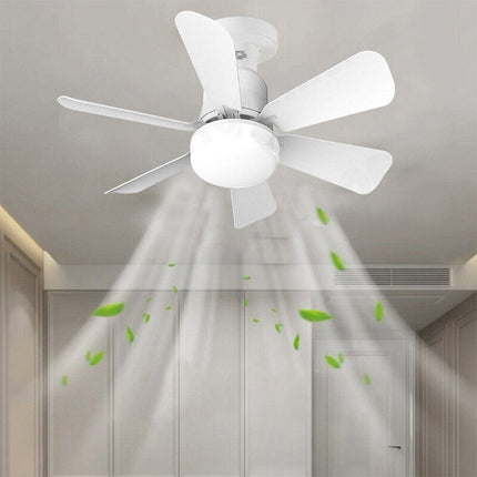16.5 Ceiling Fan with LED Light 3-Speed Remote Control 4