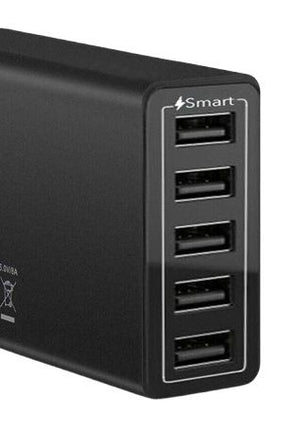 40W 5-Port USB Wall Charger Fast AC Adapter Multi Travel