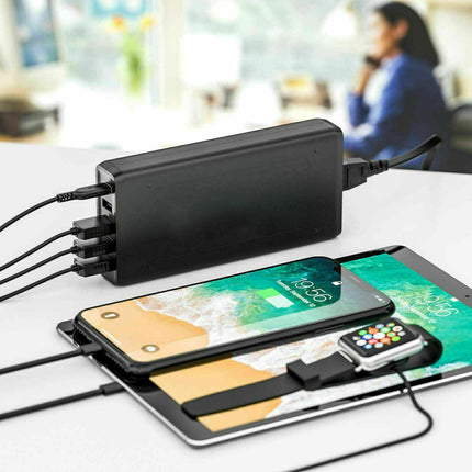 40W 5-Port USB Wall Charger Fast AC Adapter Multi Travel 9
