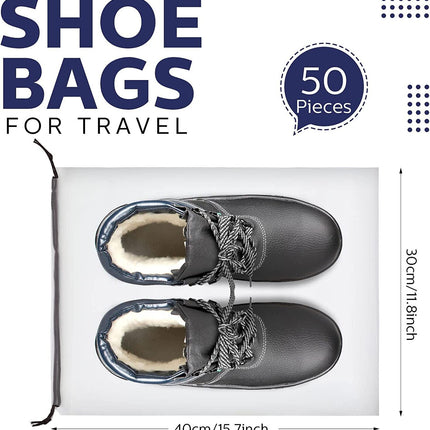 10PCS Travel Shoe Bags Portable Storage Pouch Drawstring Dust Organizer 2
