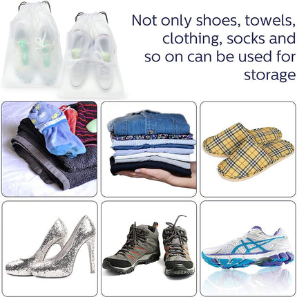 10PCS Travel Shoe Bags Portable Storage Pouch Drawstring Dust Organizer 3