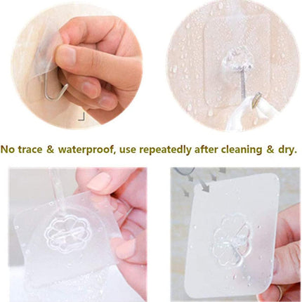 24 Packs Heavy Duty Adhesive Hooks Kitchen Wall Hooks 5