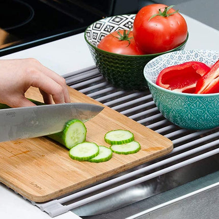Over The Sink Multipurpose Roll-Up Dish Drying Rack (52 x 33 cm) 6