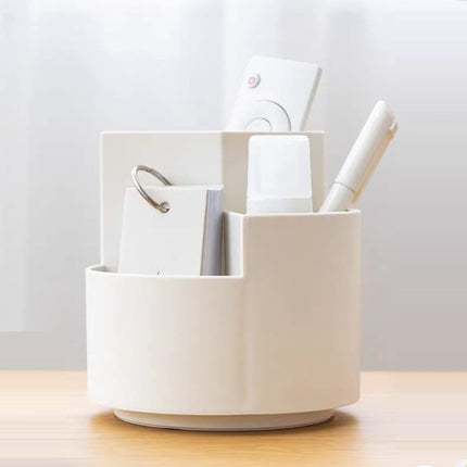 360 degree rotating multi-functional pen holder with 3 separate layer for office desk organiser (Grey) 7