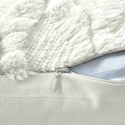 2 Pack Decorative Boho Throw Pillow Covers 45 x 45 cm (White) 4