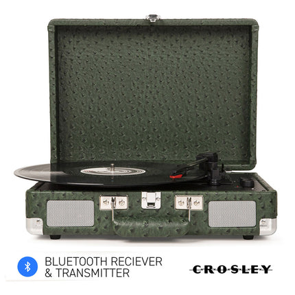 Crosley Cruiser Plus Bluetooth Turntable 3 Speed Ostrich Green 2