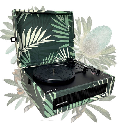 Crosley Voyager Turntable Record Player 3 Speed Bluetooth Tropical Fern Green 2