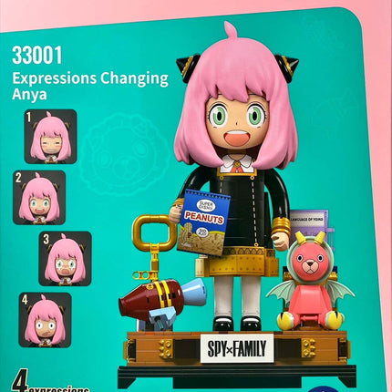 Kalos 31cm Anya Forger Face Changing Building Block Figure Spy X Family 6