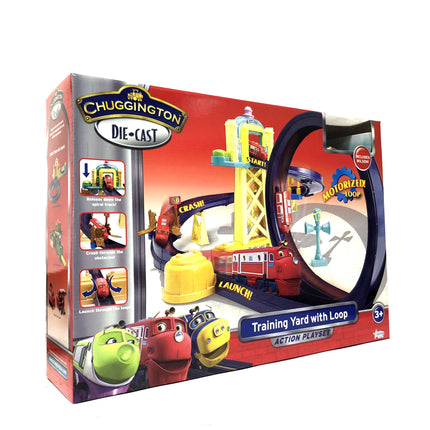 Chuggington Train Motorised Training Yard Loop Ready to Play Set with Diecast Wilson 8