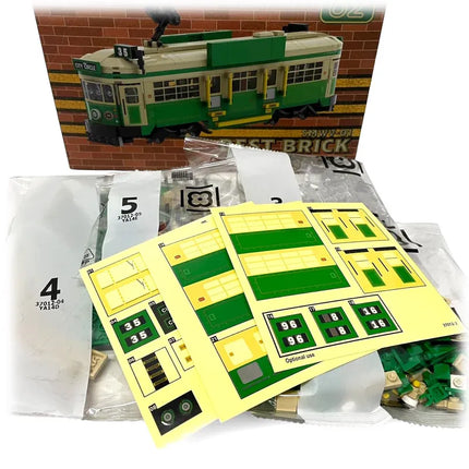 Best Brick Australia Melbourne W-Class Tram Building Block Toy Model 3