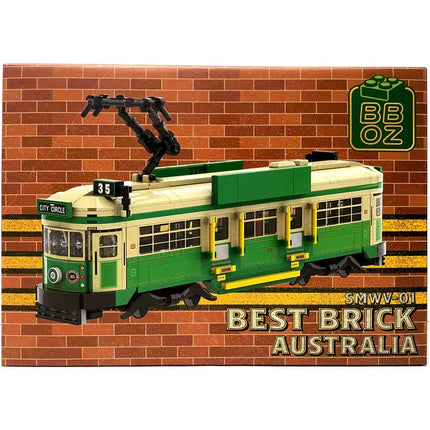 Best Brick Australia Melbourne W-Class Tram Building Block Toy Model 6