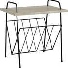 Crosley Wiltshire Turntable Stand Modern Retro White Wash Wood