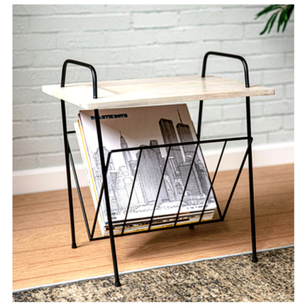 Crosley Wiltshire Turntable Stand Modern Retro White Wash Wood 2