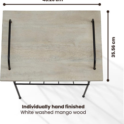 Crosley Wiltshire Turntable Stand Modern Retro White Wash Wood 6