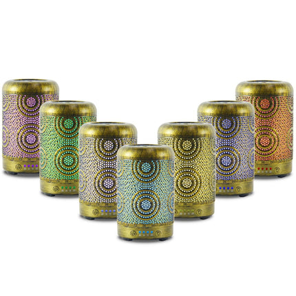 activiva 100ml Metal Essential Oil and Aroma Diffuser-Vintage Gold 3
