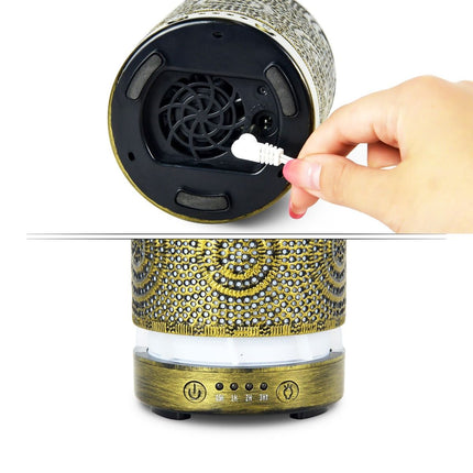 activiva 100ml Metal Essential Oil and Aroma Diffuser-Vintage Gold 5