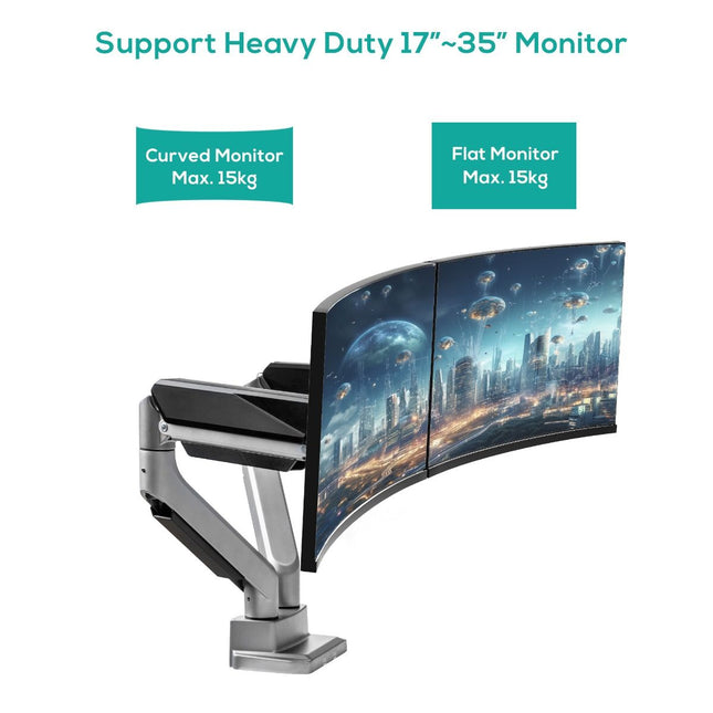 activiva Heavy Duty Dual Monitor Screen Gas Spring Monitor Arm 2