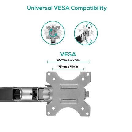 activiva Heavy Duty Dual Monitor Screen Gas Spring Monitor Arm 3