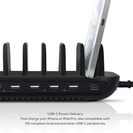 mbeat Gorilla Power 7-Port 60W USB + USB-C Charging Station 3