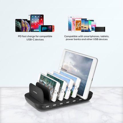 mbeat Gorilla Power 7-Port 60W USB + USB-C Charging Station 5