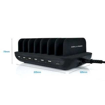 mbeat Gorilla Power 7-Port 60W USB + USB-C Charging Station 6