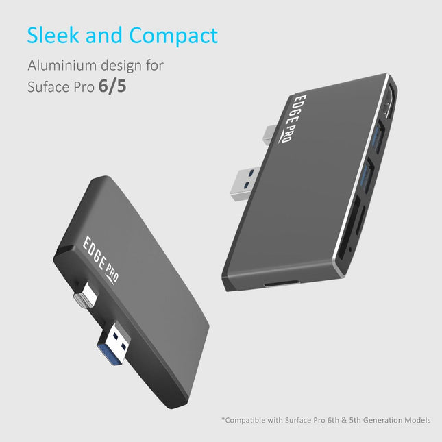 mbeat Edge Pro Multifunction USB- C Hub for Microsoft Surface Pro Gen 5/6 2