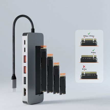 mbeat Elite 9-in-1 USB-C Multiport Hub with Built-in M.2 NVMe SSD Enclosure 6