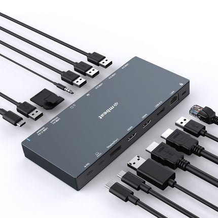 mbeat 15-in-1 Triple Display USB-C Dock (2 x HDMI & 1 x Display Port) 2
