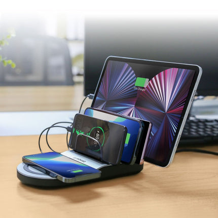 mbeat Gorilla Power 50W Qi Certified Multi-Device USB & Wireless Charging Dock 4