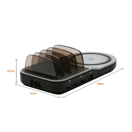 mbeat Gorilla Power 50W Qi Certified Multi-Device USB & Wireless Charging Dock 6