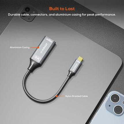 mbeat Tough Link 8K USB-C to DP Adapter - Space Grey 6