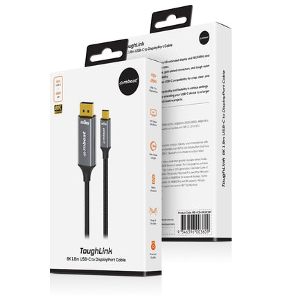 mbeat Tough Link 8K 1.8m USB-C to DisplayPort Cable 6