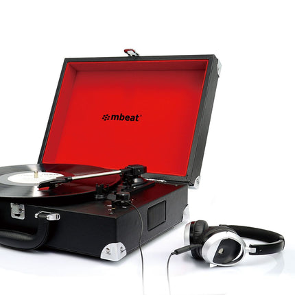 mbeat Retro Briefcase-styled USB Turntable 4