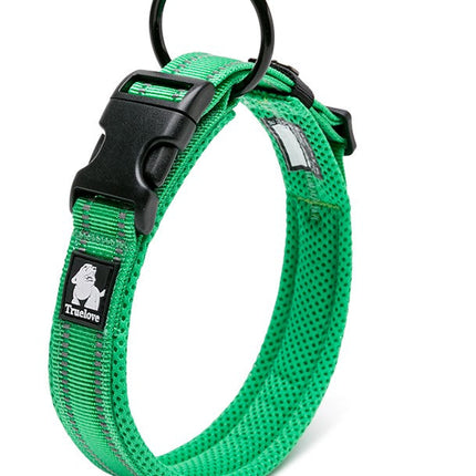 Heavy Duty Reflective Collar Grass Green L